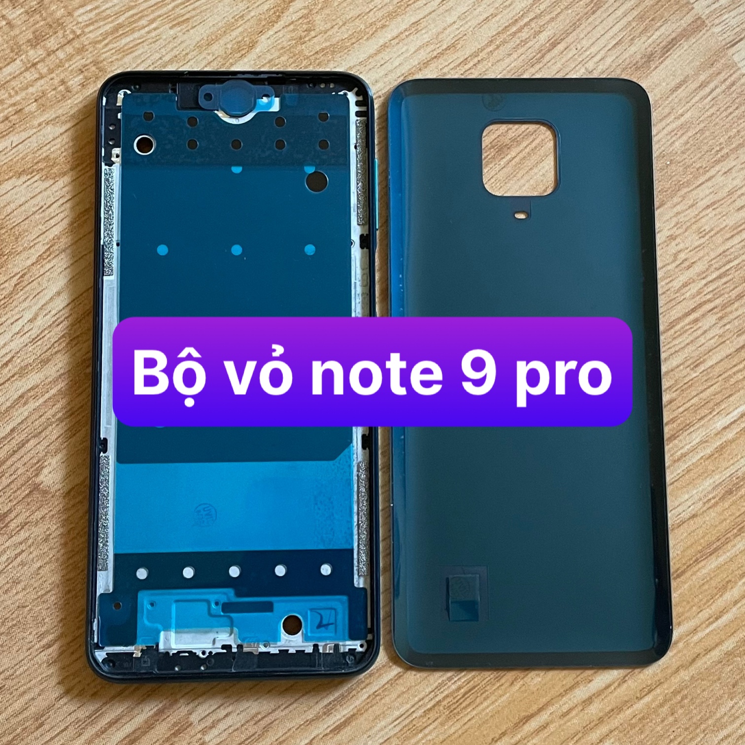 bộ vỏ Redmi note 9 pro ,kèm khay sim,kính camera