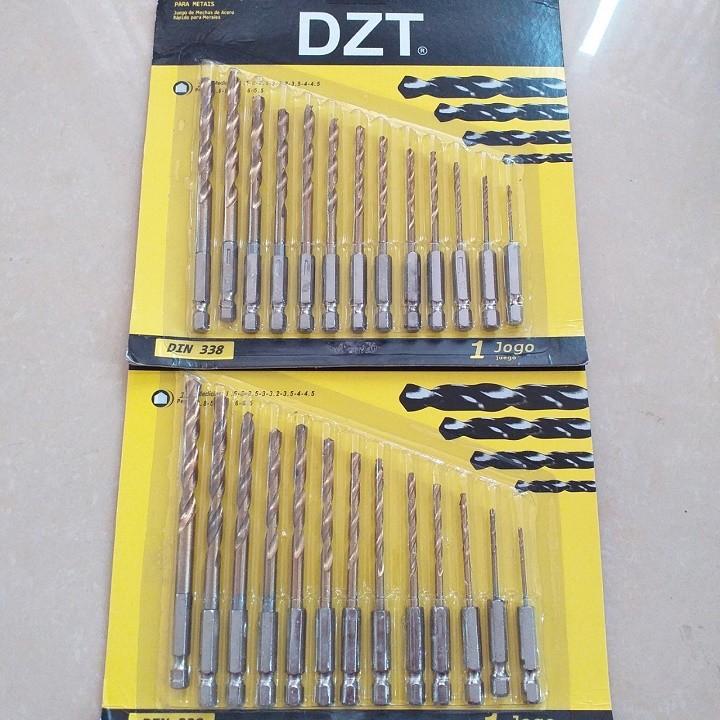 Bộ 13 mũi khoan sắt chuôi lục giác phủ titanium