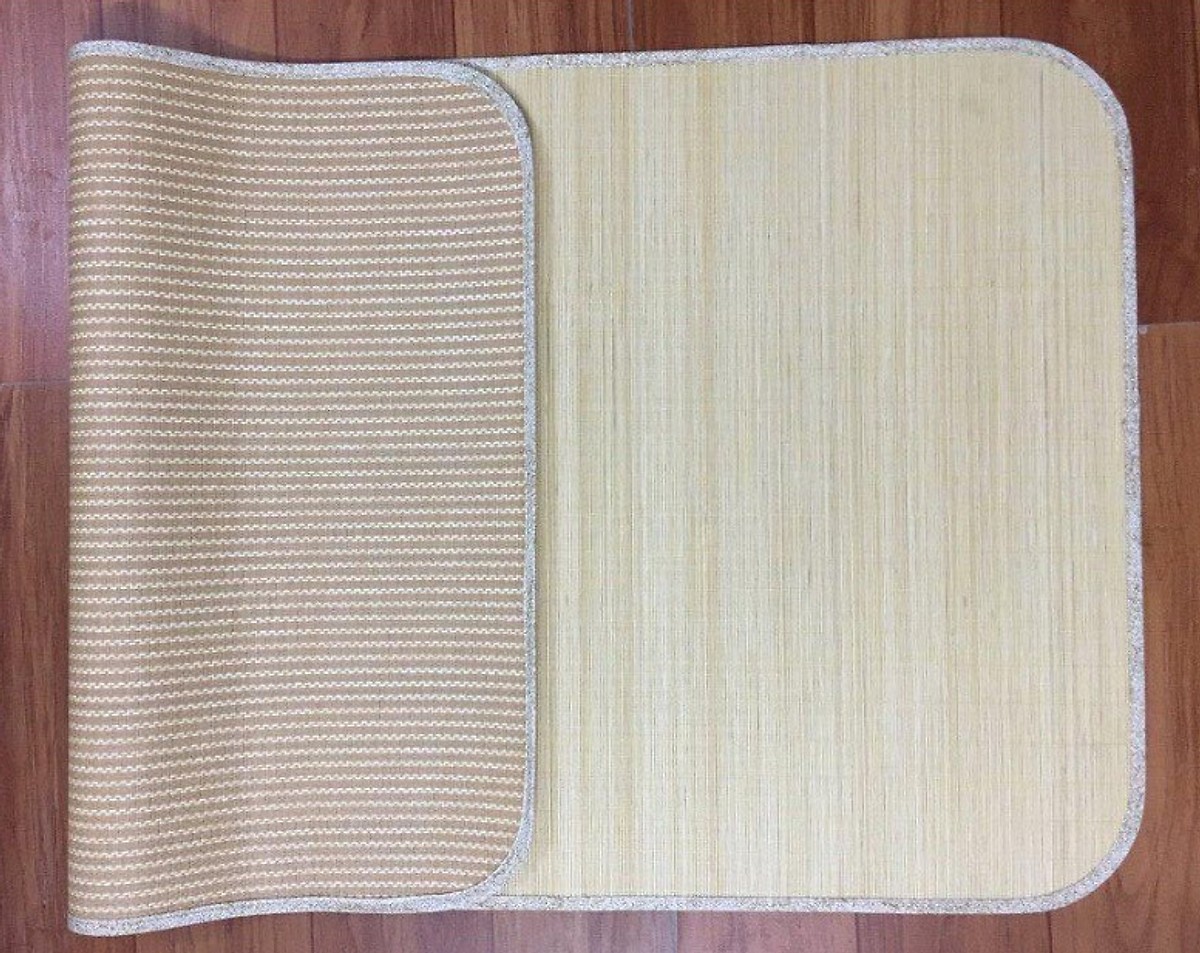 Chiếu Sợi Tre, Chiếu Em Bé Siêu Mát Kháng Khuẩn, kích thước 60x110cm ( Tặng 01 móc chịu lực 3D ngẫu nhiên )