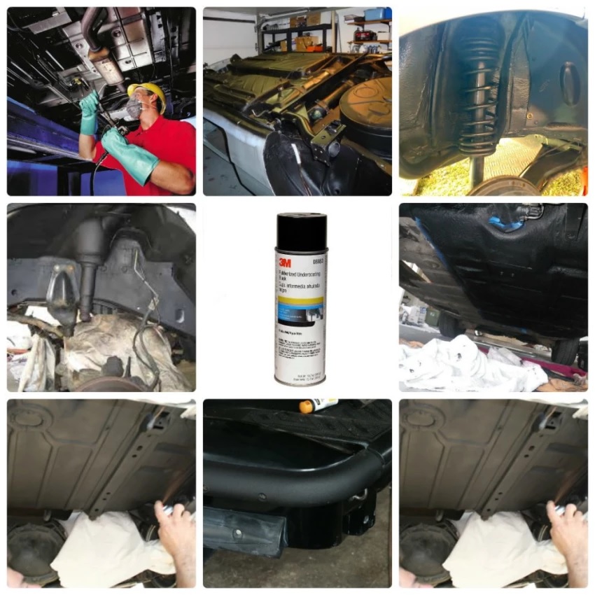 Chai Xịt Sơn Phủ Gầm Đen 3M Rubberized Undercoating Black 560g