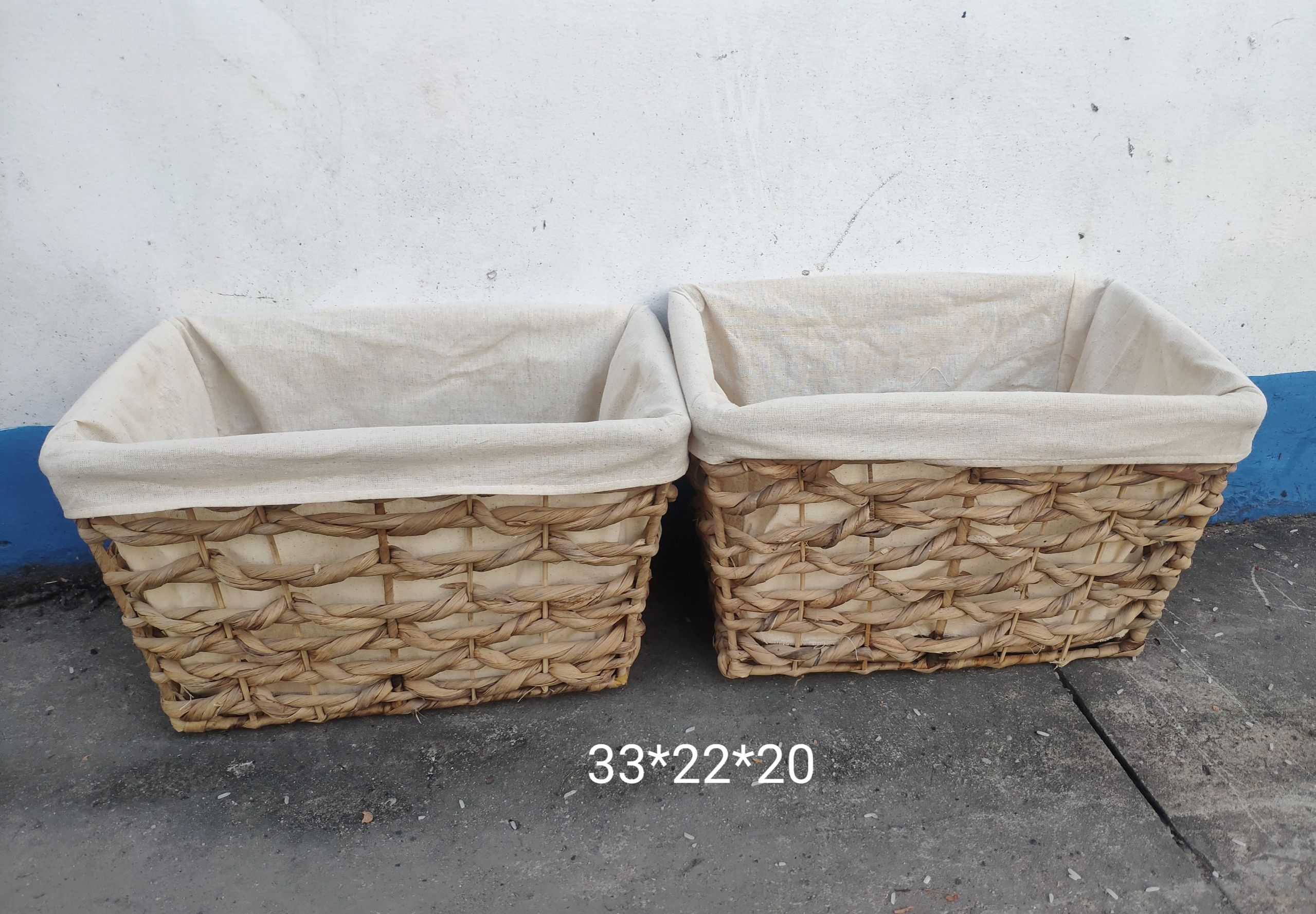 sọt lục bình lót vải thanh lý (hình chụp thật)