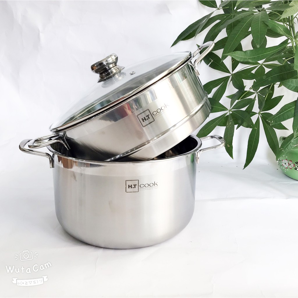 Bộ Nồi Kèm Xửng Hấp HT 30CM