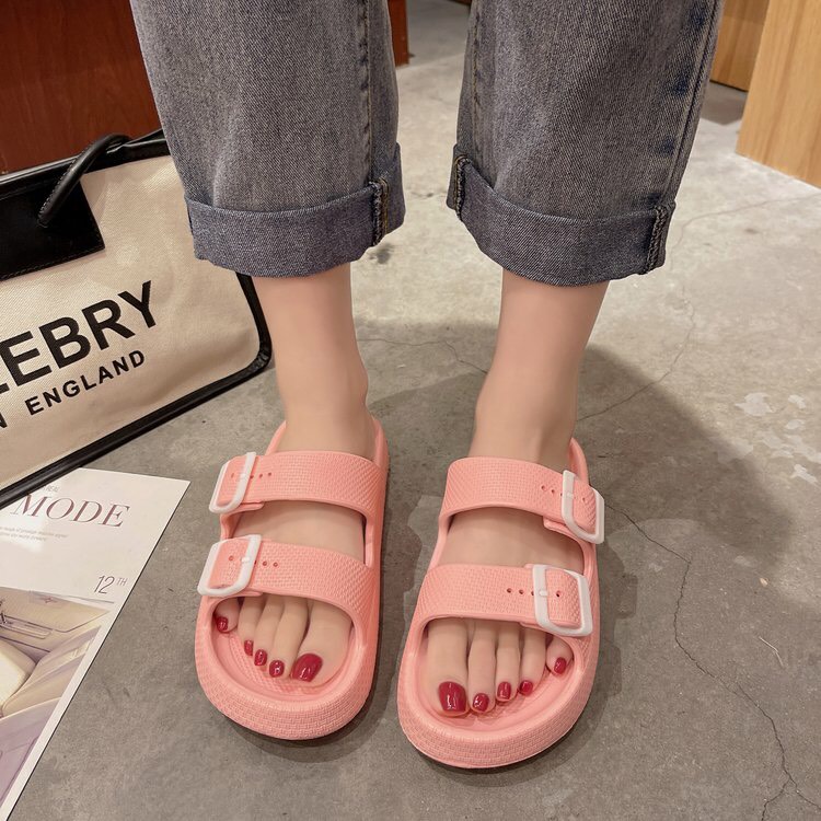 GIÀY DÉP NỮ ĐEN HỒNG TRẮNG