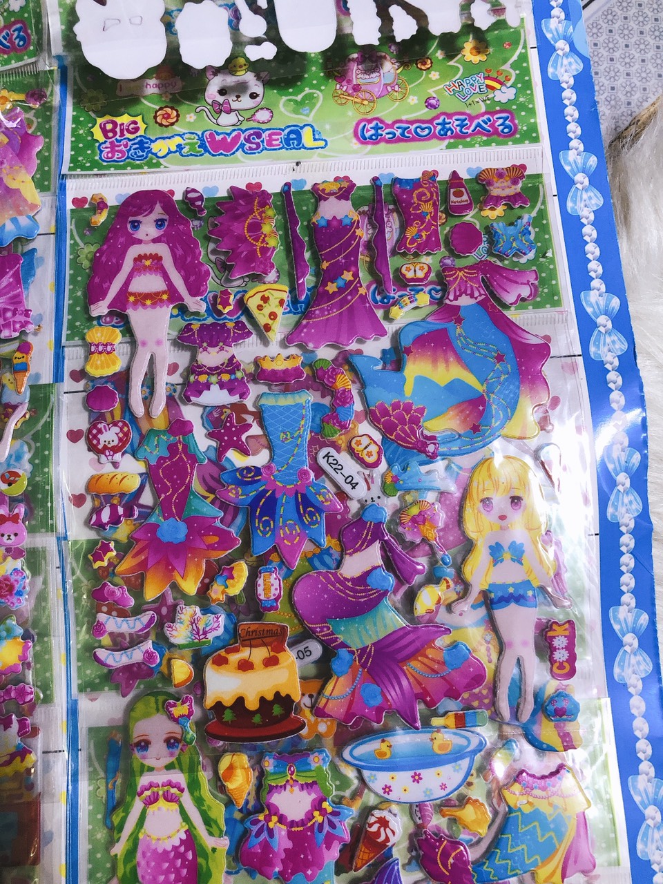 dán hình sticker in hình 3d hoạt hình ( 1 tấm )
