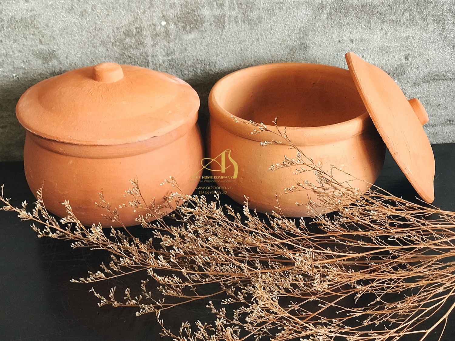 Niêu đất nung, nấu cơm, kho tôm cá, có 2 size