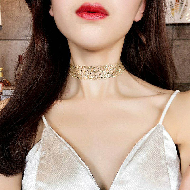 [HCM]Vòng cổ choker đính sequin lấp lánh