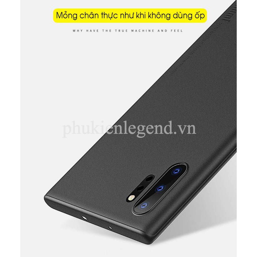 Ốp lưng Samsung Galaxy Note 10 Plus Memumi lụa nhám siêu mỏng 0.3mm