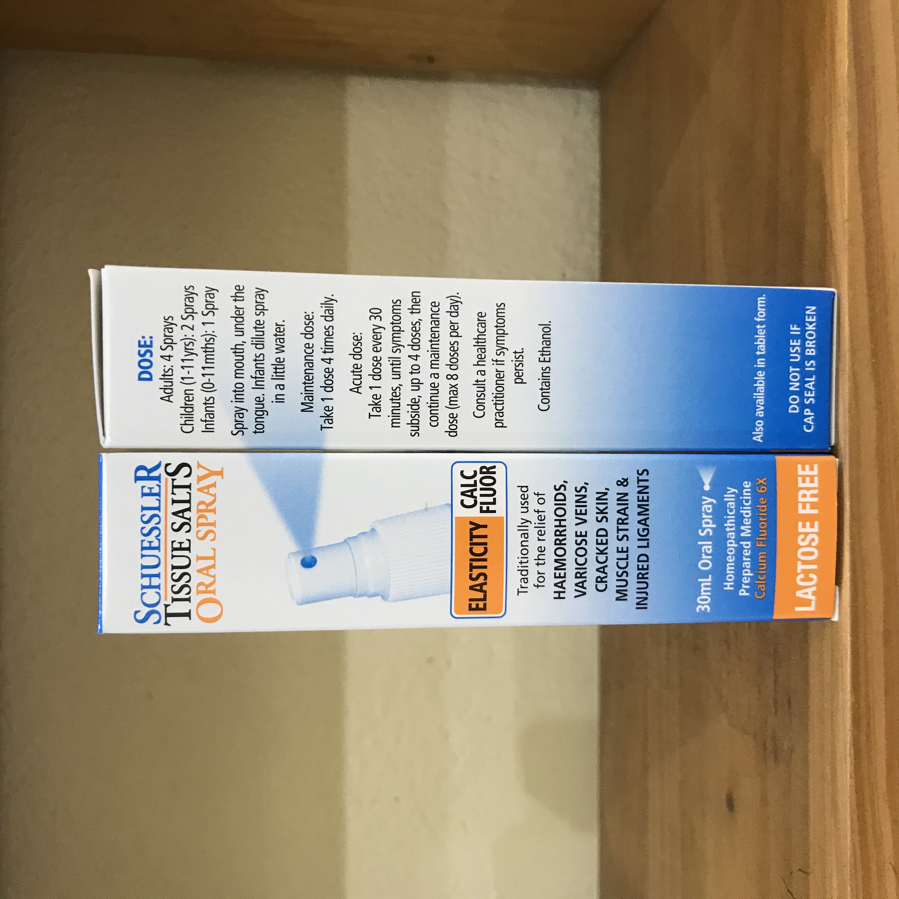 Tissue Salts Oral Spray Elasticity Calc Flour