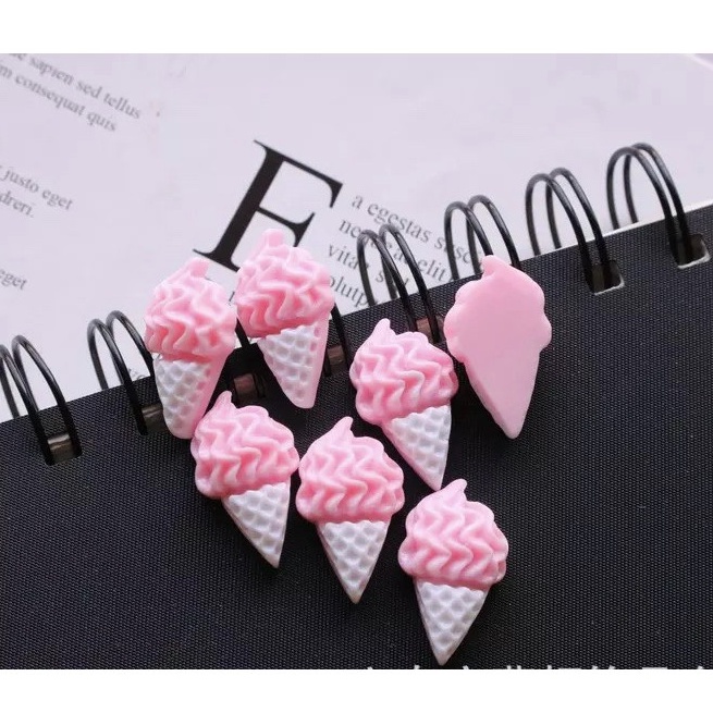 Charm slime/ dụng cụ charm trang trí kem & bắp rang bơ
