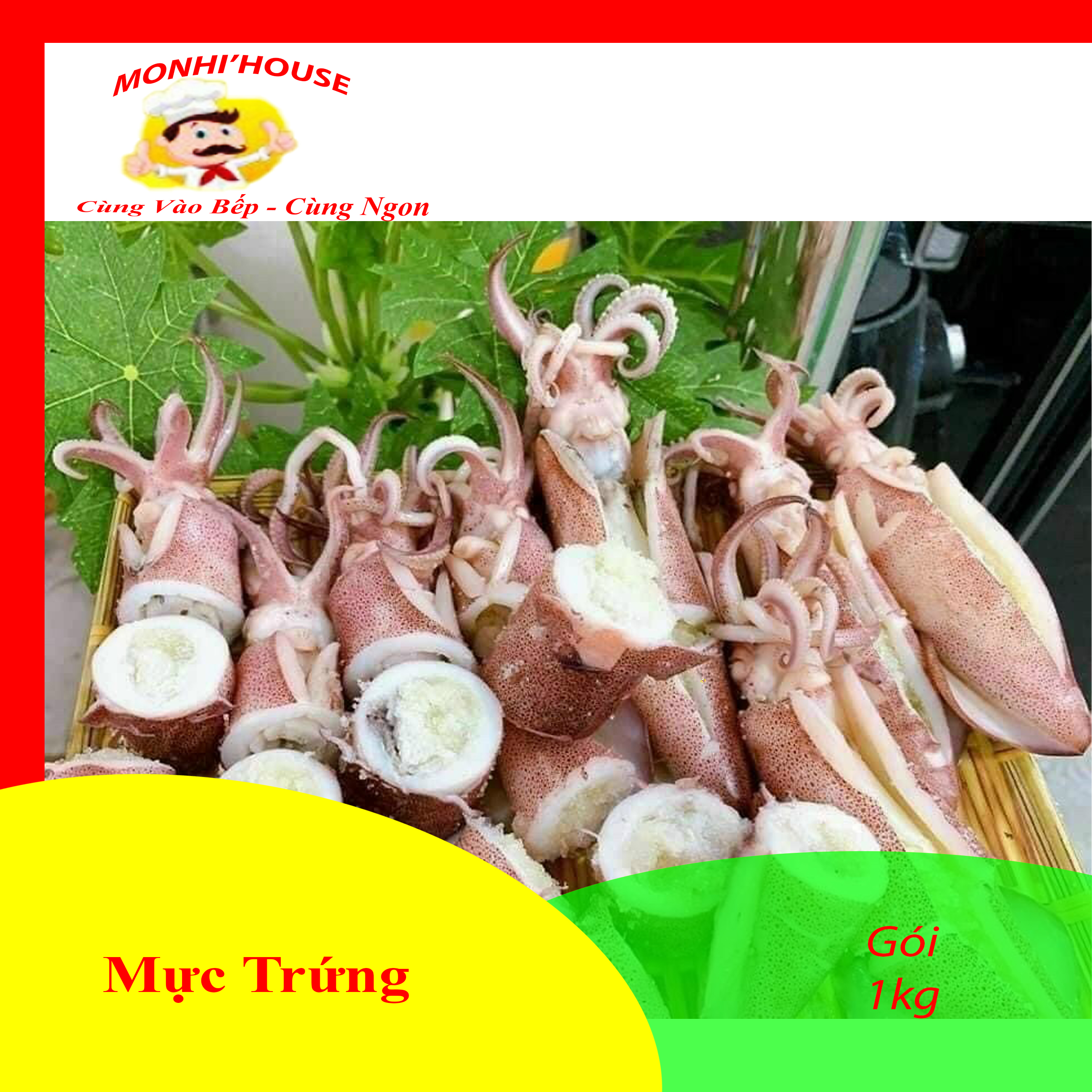 Mực Trứng Tươi , hàng mới ( size 20-25 con) 1Kg