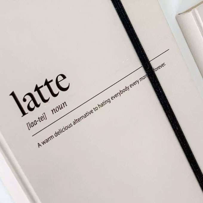 Quà Valentine -  Sổ tay Crabit ruột chấm Dot grid - Latte