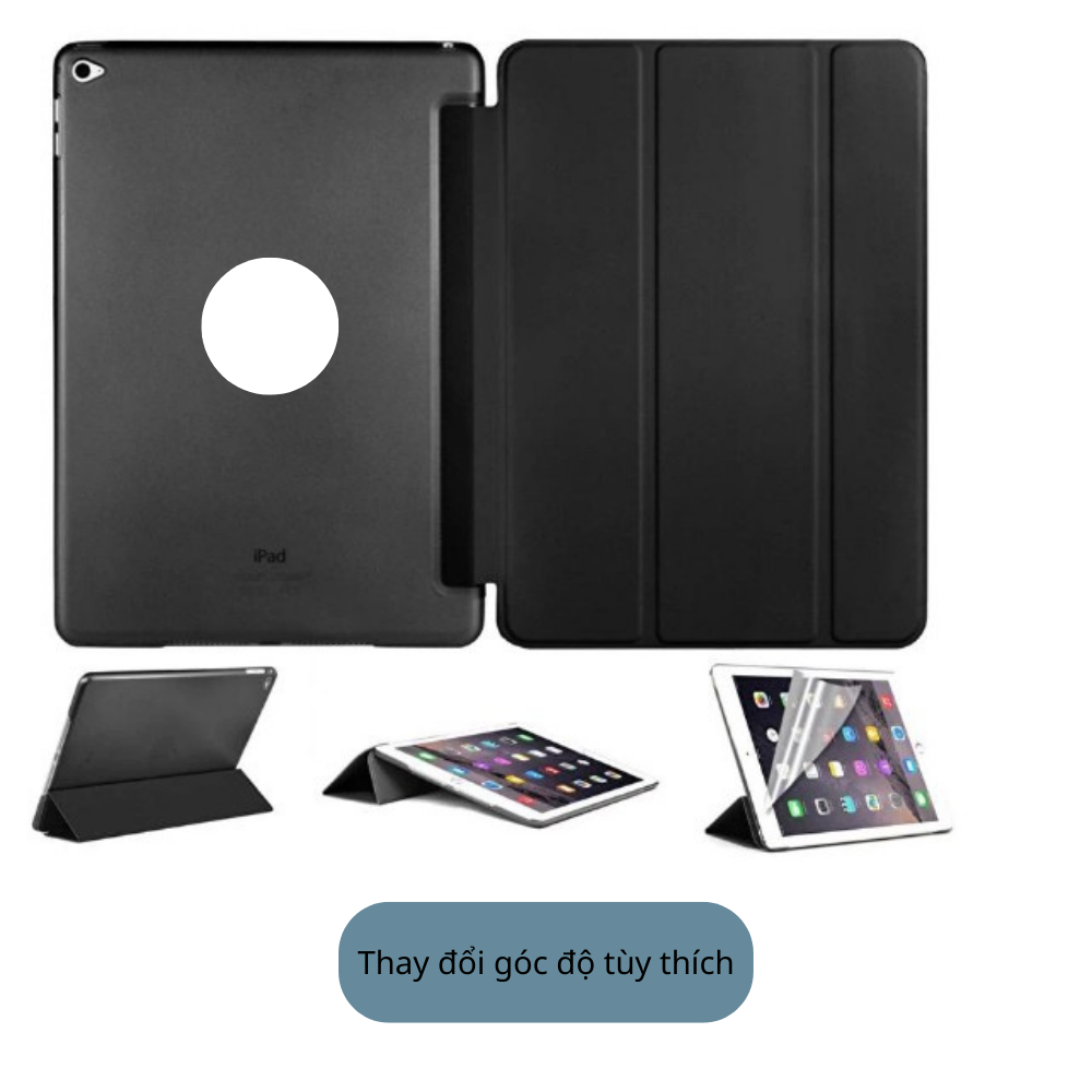 Bao da ốp lưng dành cho ipad air 2 tự động tắt mở màn hình