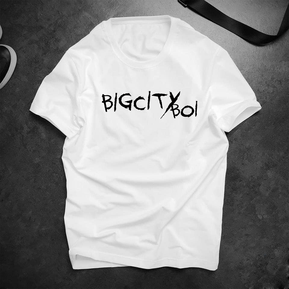 [MẪU HOT]ÁO bigcityboi, áo thun bigcityboi áo thun binz,áo nam nữ tay ngắn, Đen in, trắng in, áo hồng in 1 mặt, chất vải mềm, mịn