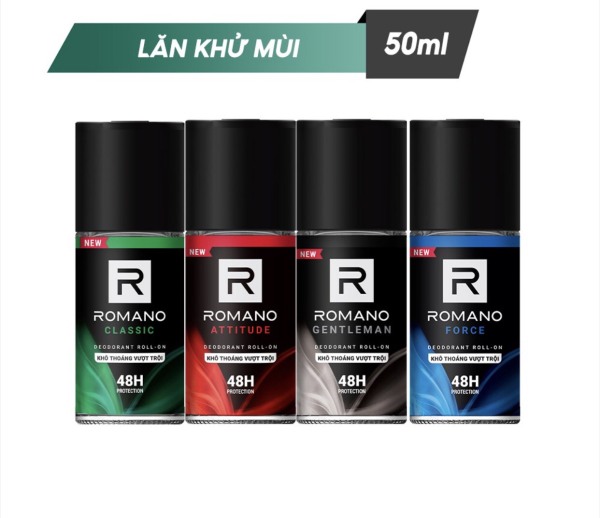 Lăn khử mùi Cho Nam Romano 50ml/chai cao cấp