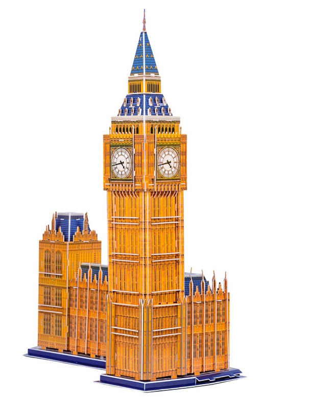 Đồ Chơi Mô Hình Giấy 3D Magic Puzzle: Tháp Đồng Hồ Big Ben B568-1 (190 Chi Tiết)