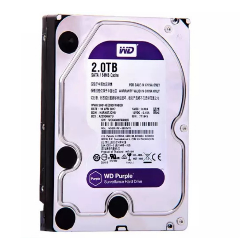 Ổ cứng HDD 1TB 2TB 3TB WD PURPLE chuyên dùng cho đầu thu camera, pc sever , workstations, pc văn phòng. Bảo hành 12 tháng 1 đổi 1