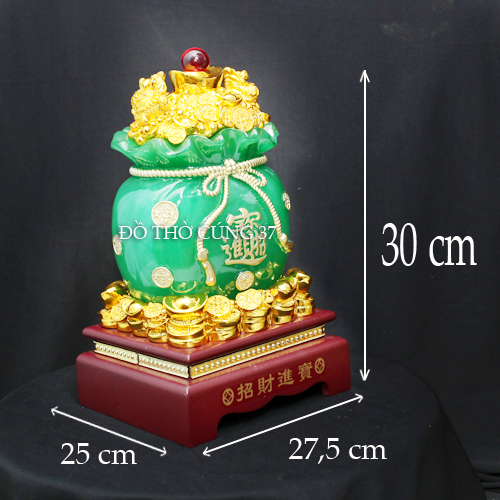 Túi tiền vàng kim bảo phong thủy
