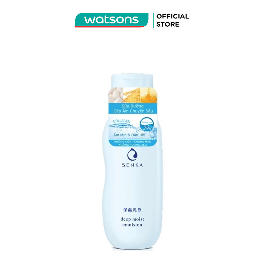 Sữa Dưỡng Senka Deep Moist Emulsion Cấp Ẩm Chuyên Sâu 150ml