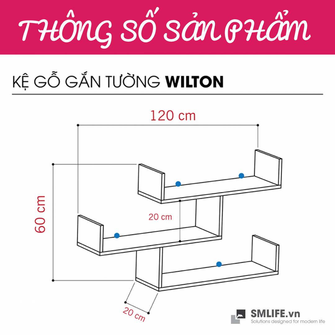 Kệ trang trí kệ để sách gia đình SMLIFE Wilton