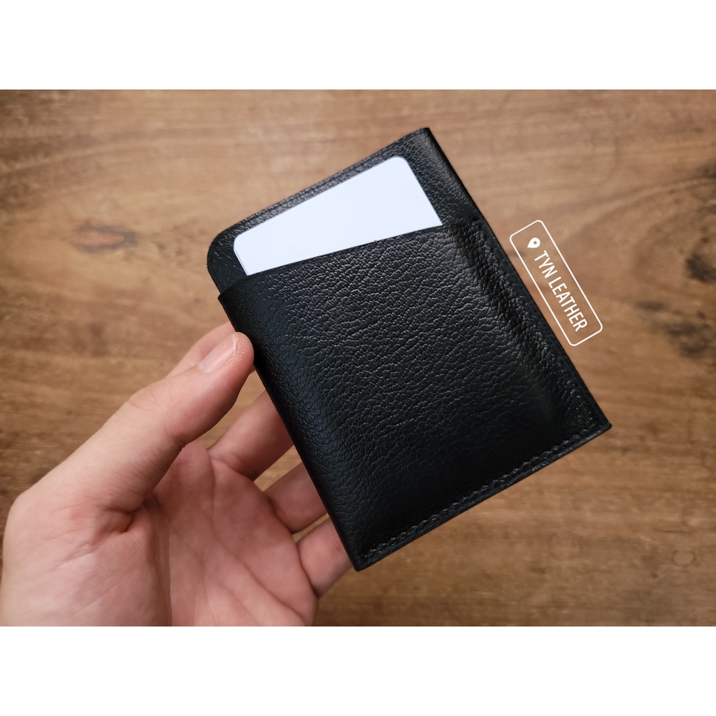 Ví Mini Card Holder Da Bò Thật