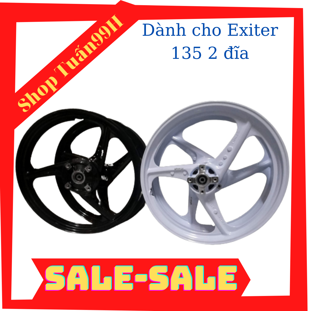 Mâm 3 đao dành cho Exciter 135 5 số bản 1.4 và 1.6