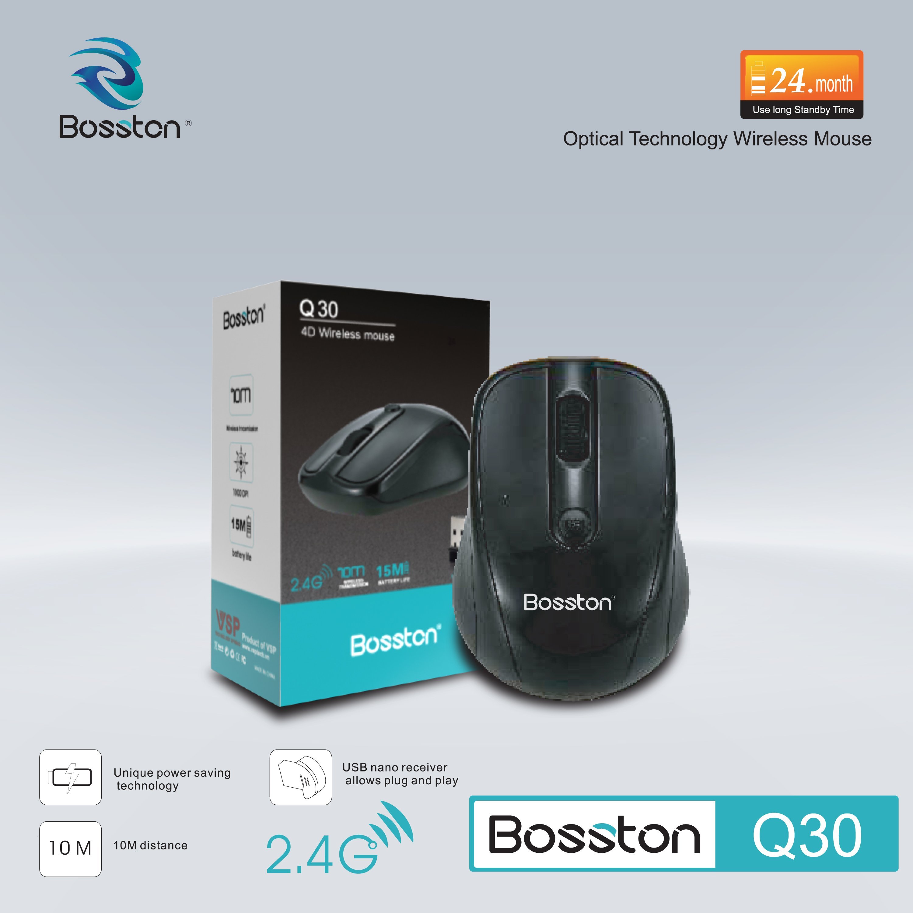 Chuột không dây bosston q30