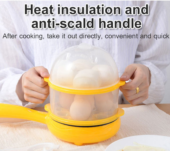 Compact Electric Egg Cooker for Steaming Boiling and Frying  Ideal for Breakfast