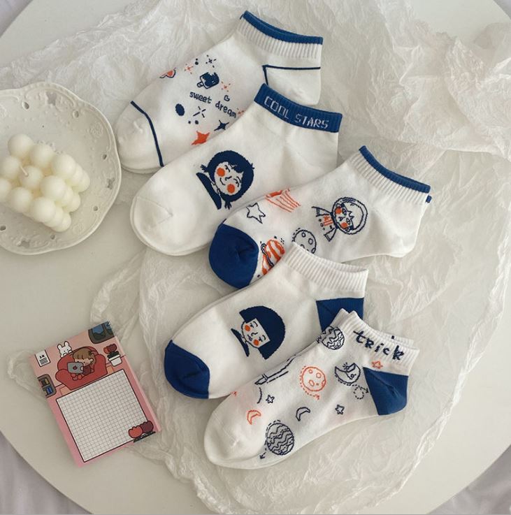 Set 10 Đôi Tất Ngắn Cổ Nữ Mix Hình SS2