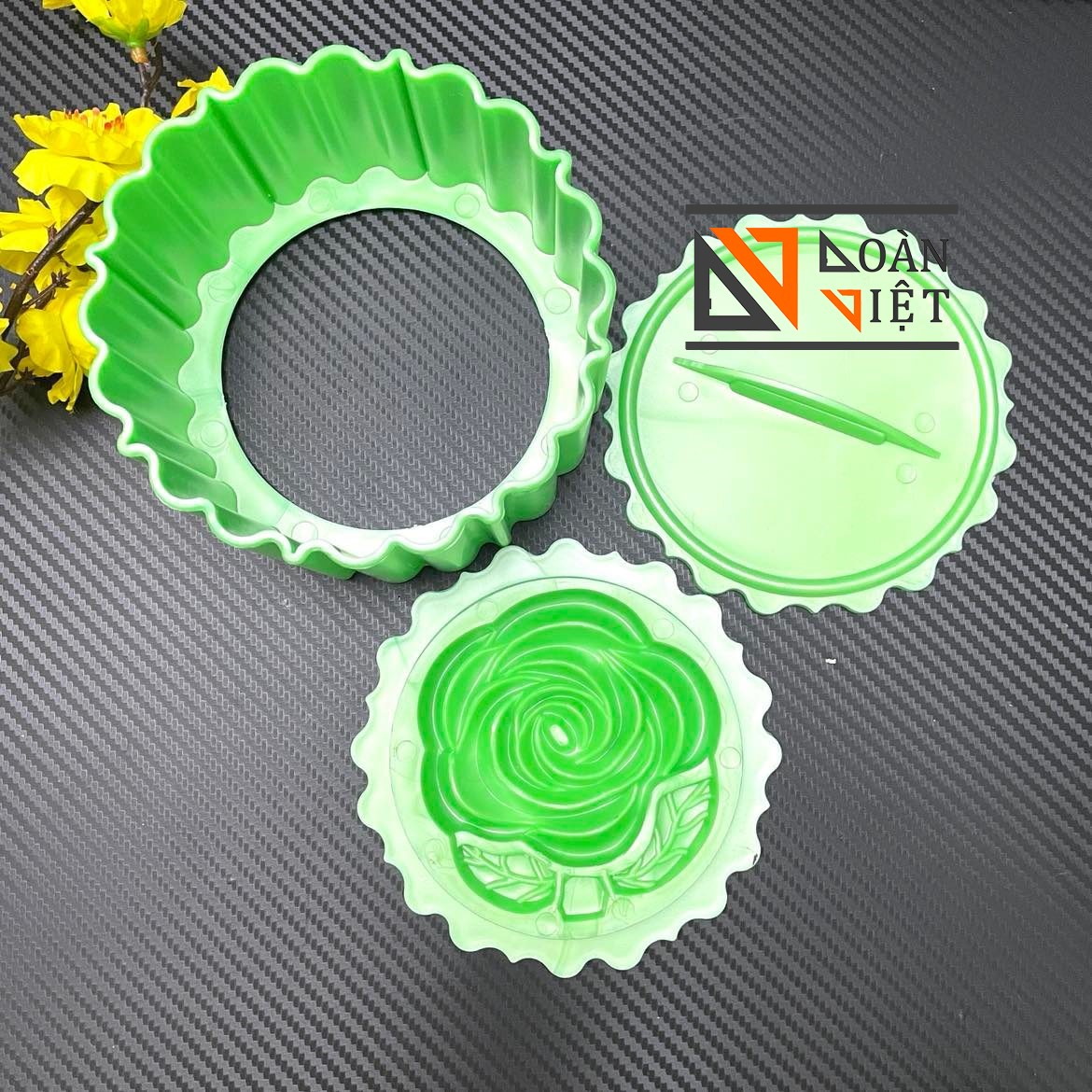 [COMBO] Khuôn NHẤN XÔI, tạo hình XÔI - CƠM sắc nét - Khuôn HOA HỒNG , SEN SẮC NÉT 3D - Nhiều size