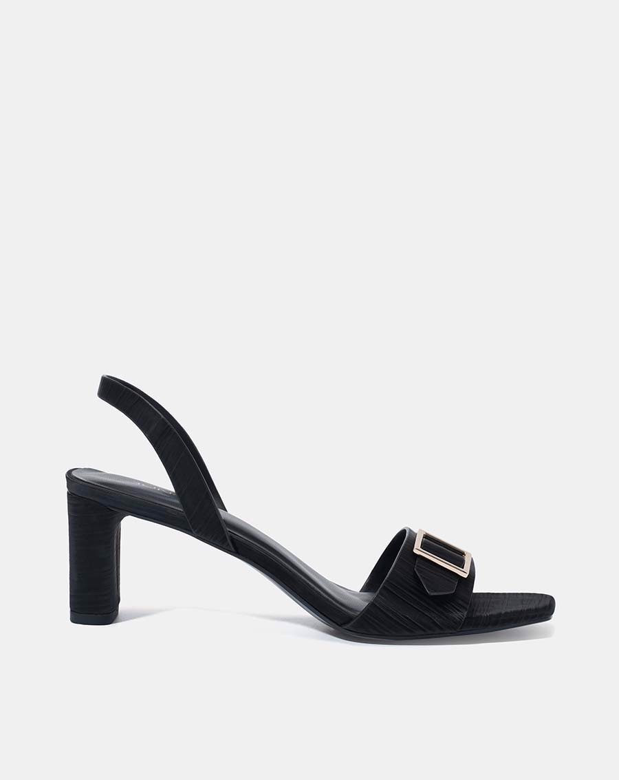 JUNO Giày sandal mũi vuông khóa trang trí SD07044