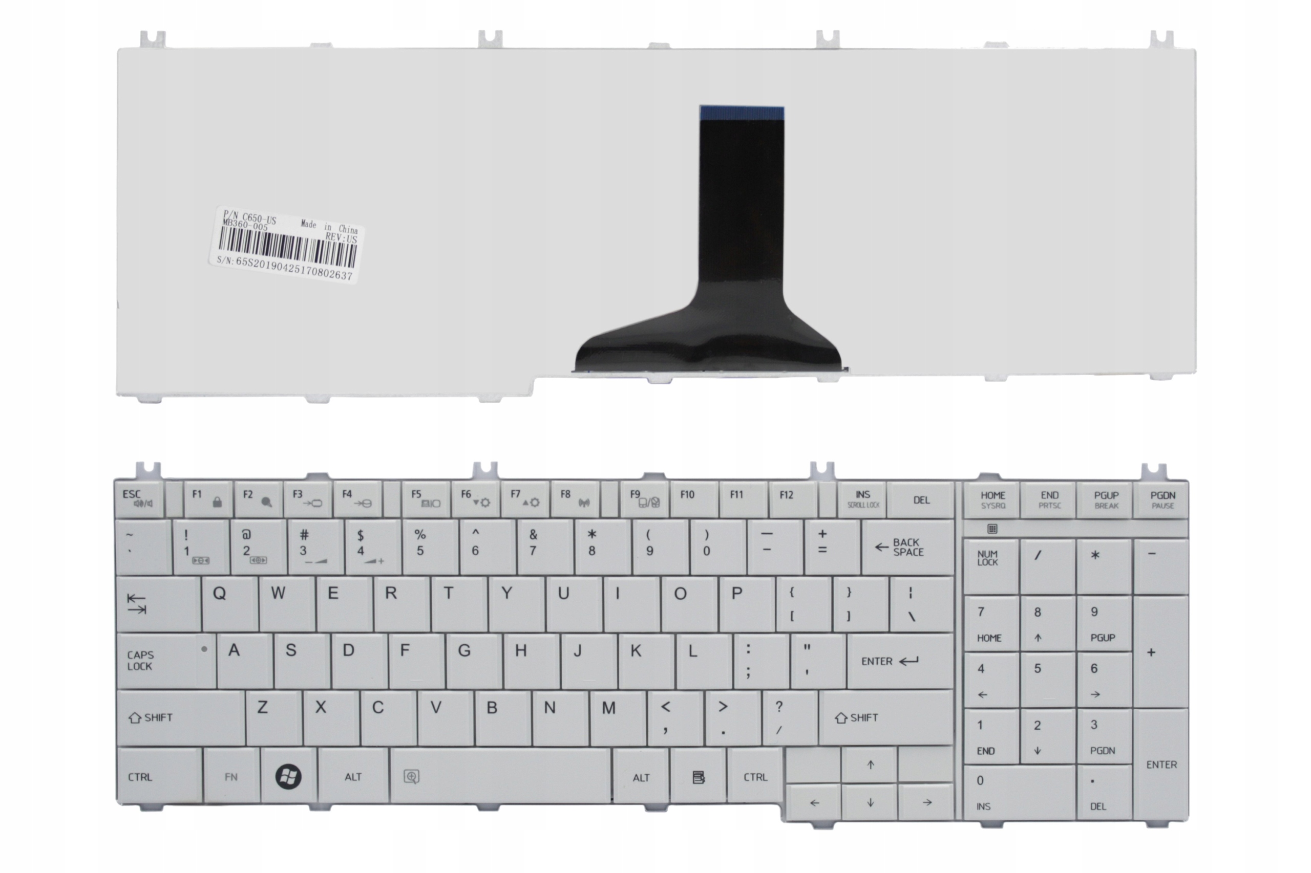 [HCM]Bàn phím Laptop TOSHIBA L655 * Satellite C650 C655 C660 C665 L650 L655 L670 L750 L770 L755*