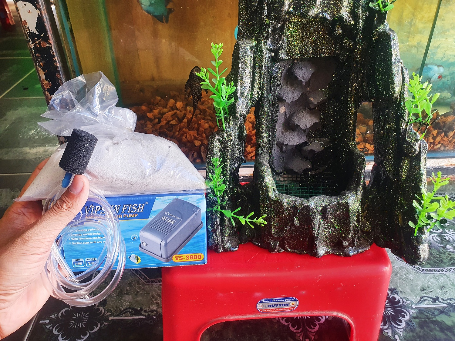 "Hoàn tiền đến 10%" COMBO THÁC CÁT CỠ TRUNG ĐẦY ĐỦ PHỤ KIỆN 23X10X33CM NO1