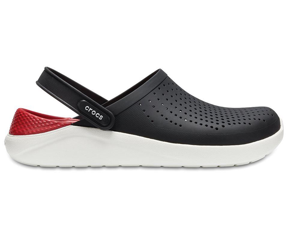 SỤC CROCS.. LITEDRIDE SIÊU MỀM ÊM (ĐEN/ĐỎ)