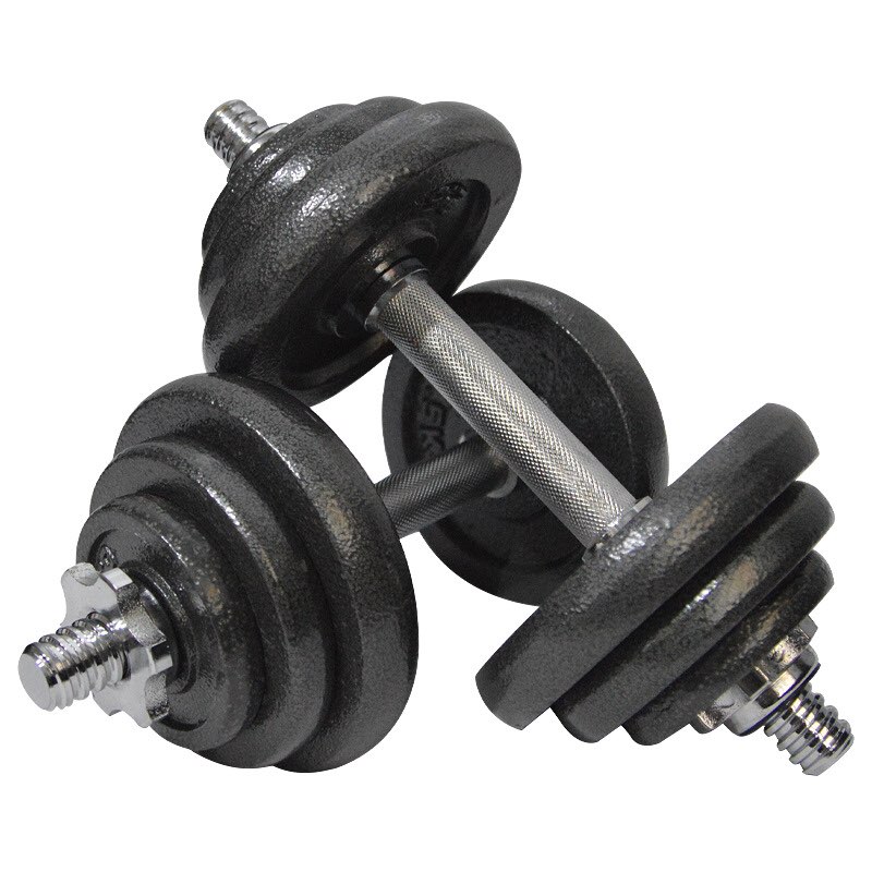 BỘ 2 TẠ THÁO LẮP 40KG ( 4 MIẾNG TẠ GANG 5KG, 4 MIẾNG 3KG, 4 MIẾNG 1KG)