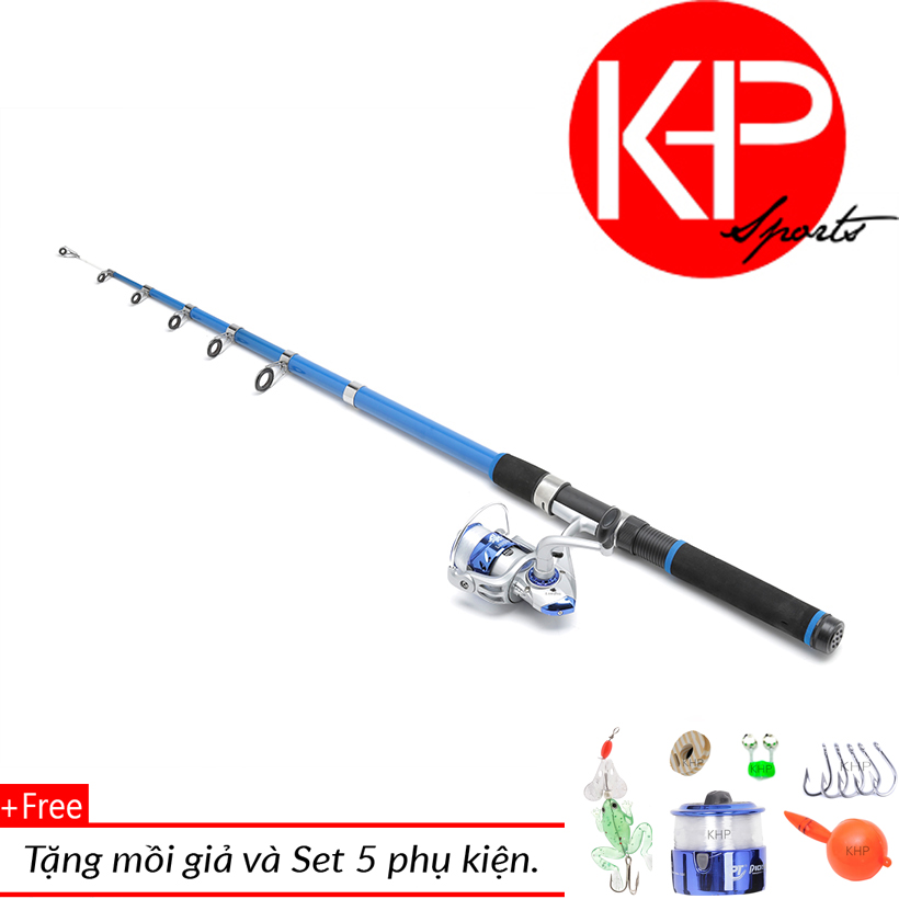 [HCM]Bộ cần câu KHP 2m4 New Máy 3000