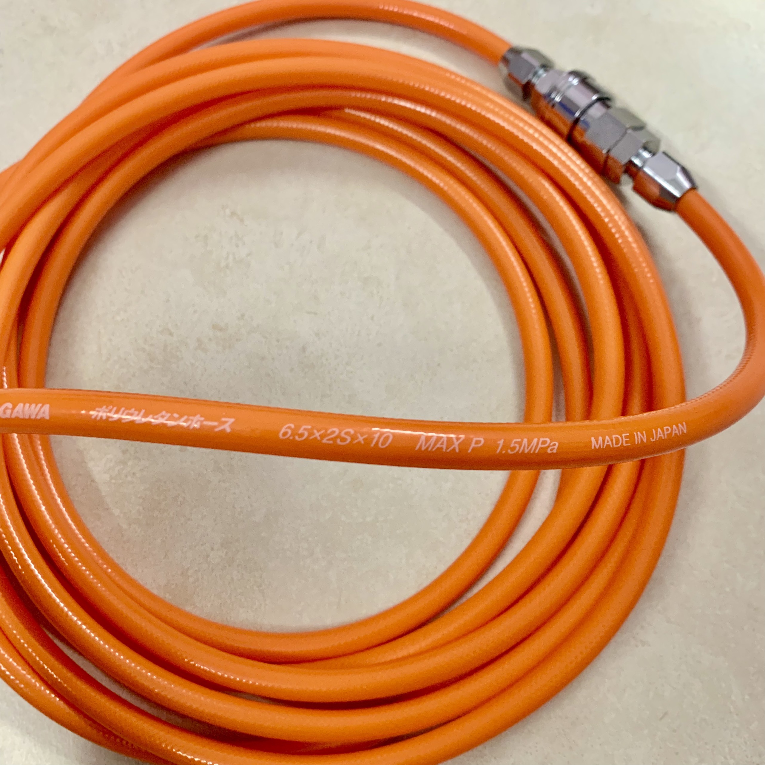 Made in Japan 10 meter Japanese pneumatic air strip toagawa free gifts with quick connector-soft Pu wire 3 layer anti-fold anti-twist
