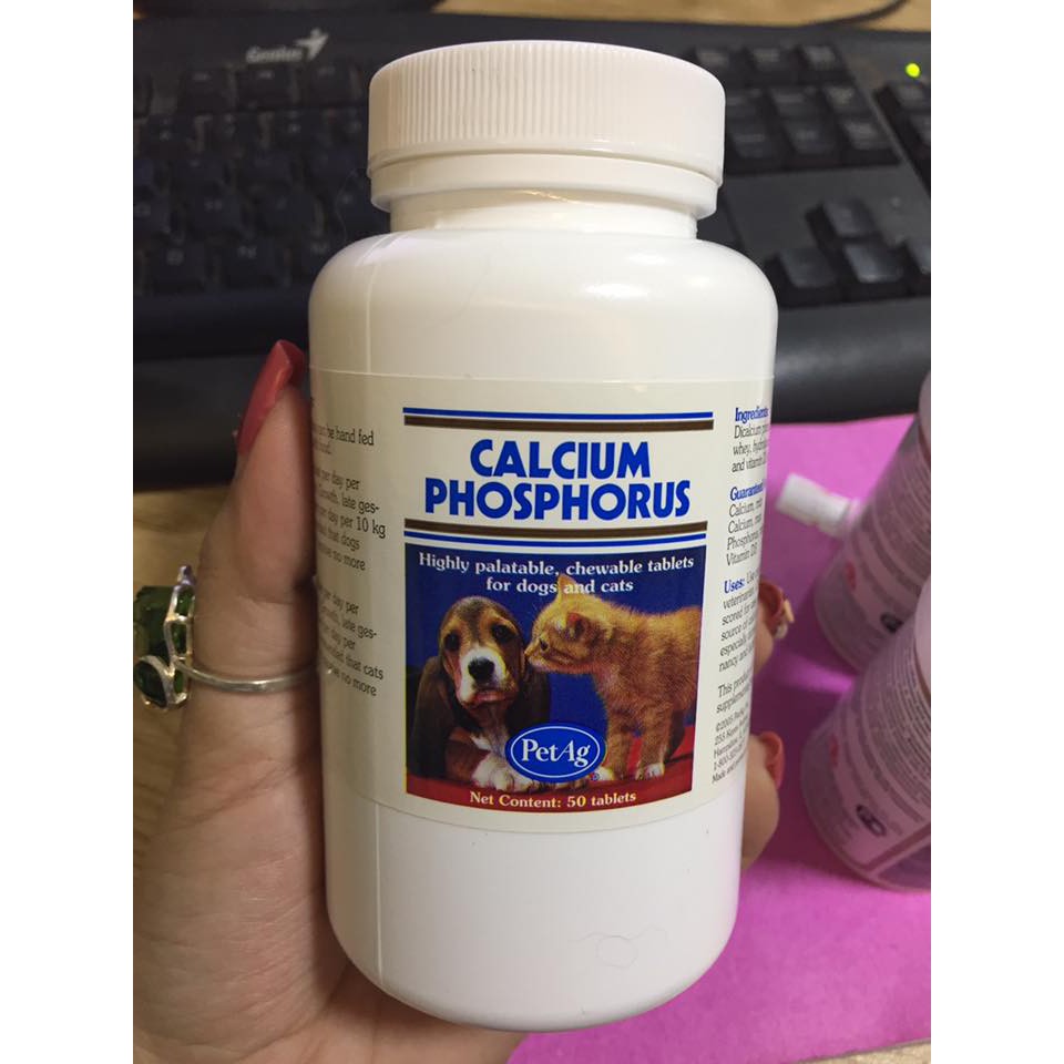 [HCM]Canxi cho chó mèo của Mỹ CALCIUM PHOSPHORUS