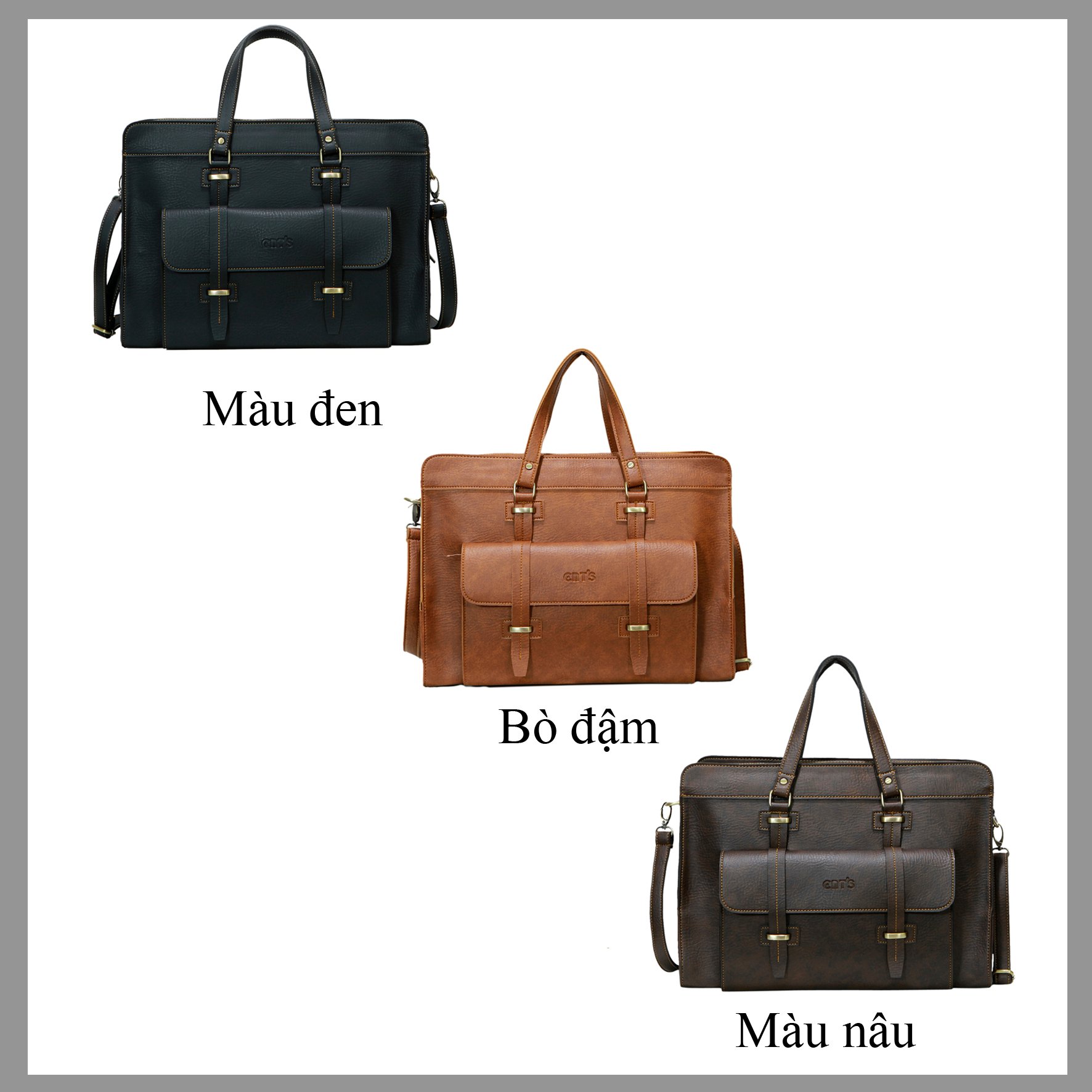 Cặp văn phòng CNT unisex đựng laptop HQ22 cao cấp