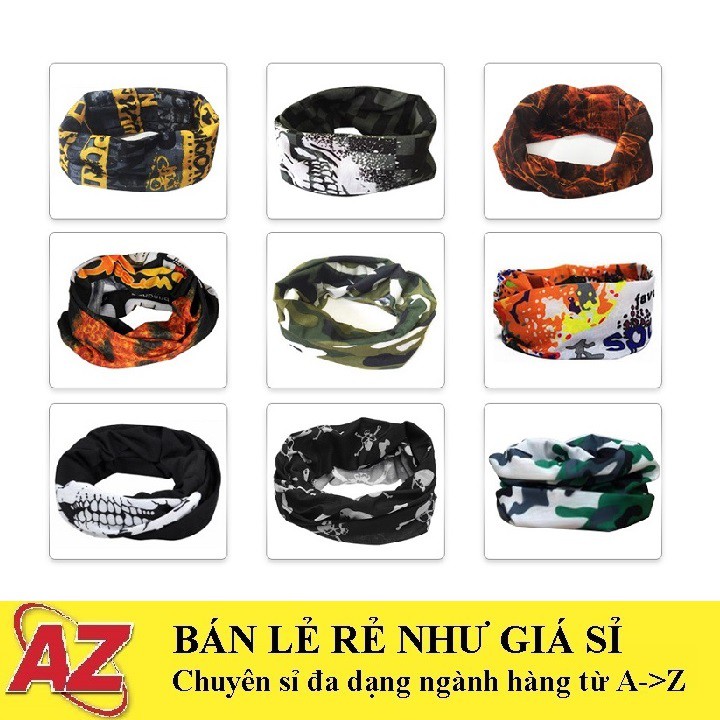 Khăn Đa Năng Chống Nắng, Khăn Ống Đa Chống Bụi Đi Phượt