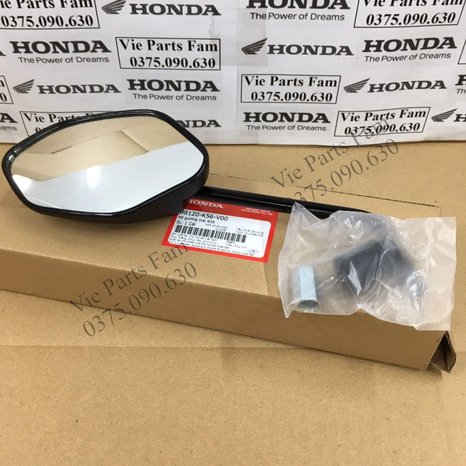 Gương kiếng chiếu hậu winner đời đầu. winner v1. winner x, chính hiệu honda mới 100%