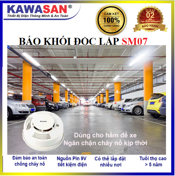 Báo khói báo cháy độc lập SM07