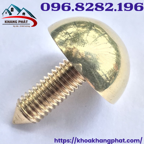 10 đinh mũ đồng 2,5cm trang trí cửa cổng, hàng rào, cửa nhựa