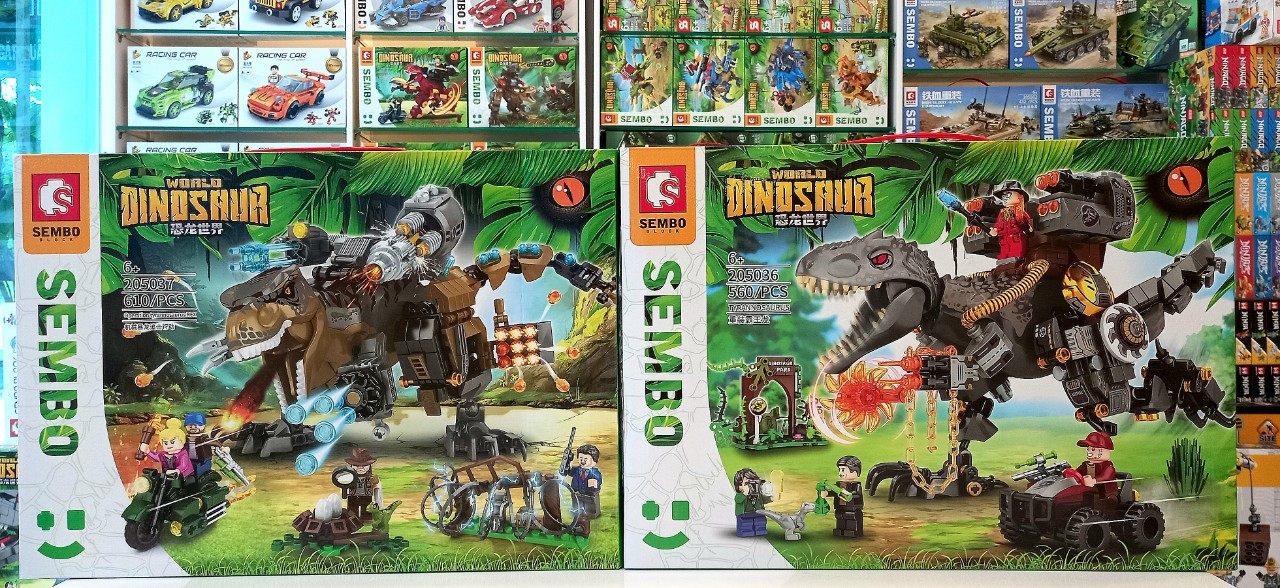 Mô Hình Lắp Ráp Lego Công Viên Khủng Long ( Sembo Block )