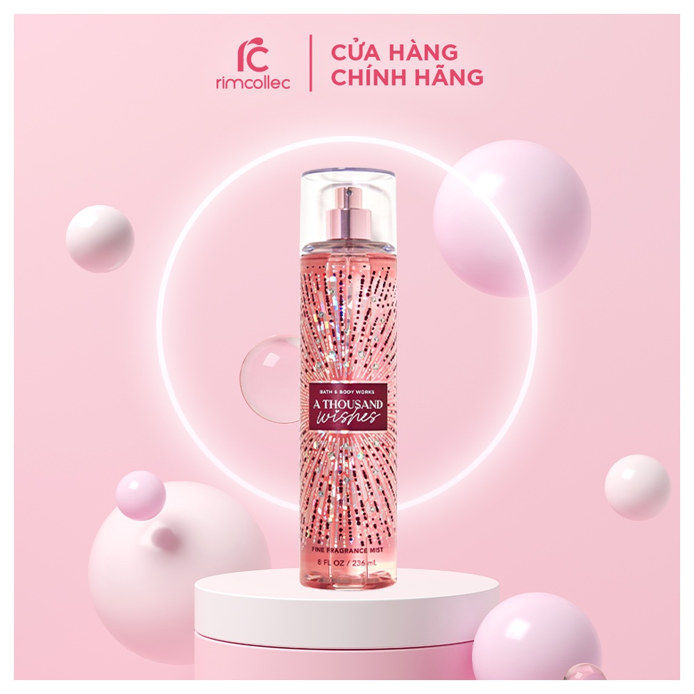 Xịt Thơm Bath & Body Works 236ml, Xịt thơm body mist, Xịt thơm toàn thân hương nước hoa