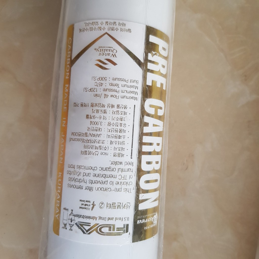 Lõi lọc nước số 2 PRE CARBON Hàn Quốc - Filtech Korea