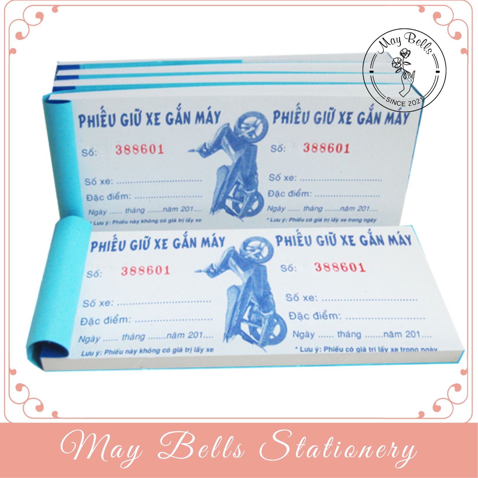 Sổ Cùi Vé Giữ Xe (7x16)cm Có Răng Cưa Xé Dễ Dàng