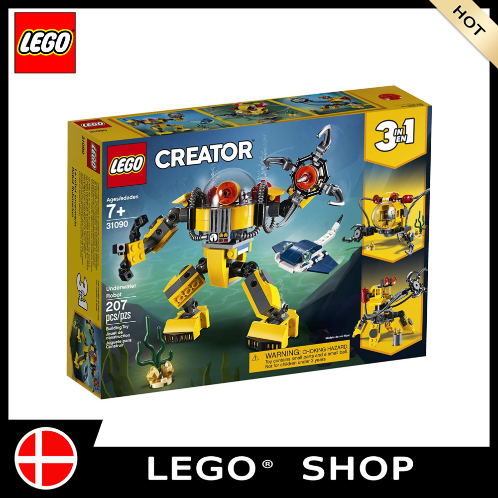 【Mall】LEGO Bộ xếp hình LEGO Creator 3 trong 1 Robot dưới nước 31090 (207 miếng) đảm bảo chính hãng