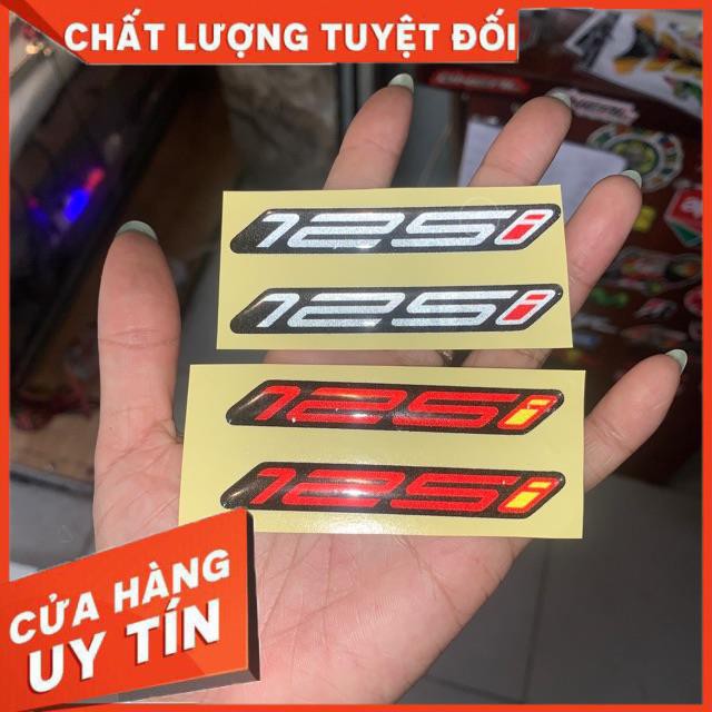 Tem/ nhãn dán số 125i , 150i phản quang