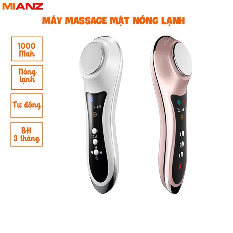 ◊◐  Máy massage mặt điện di tinh chất nóng lạnh cao cấp - Matxa cầm tay 06 chế độ - HDSD Tiếng Việt MIANZ STORE