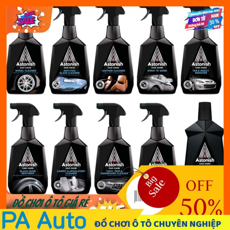 Bình xịt Vệ Sinh Ghế Nỉ Ô Tô Chính Hãng ASTONISH 750ml